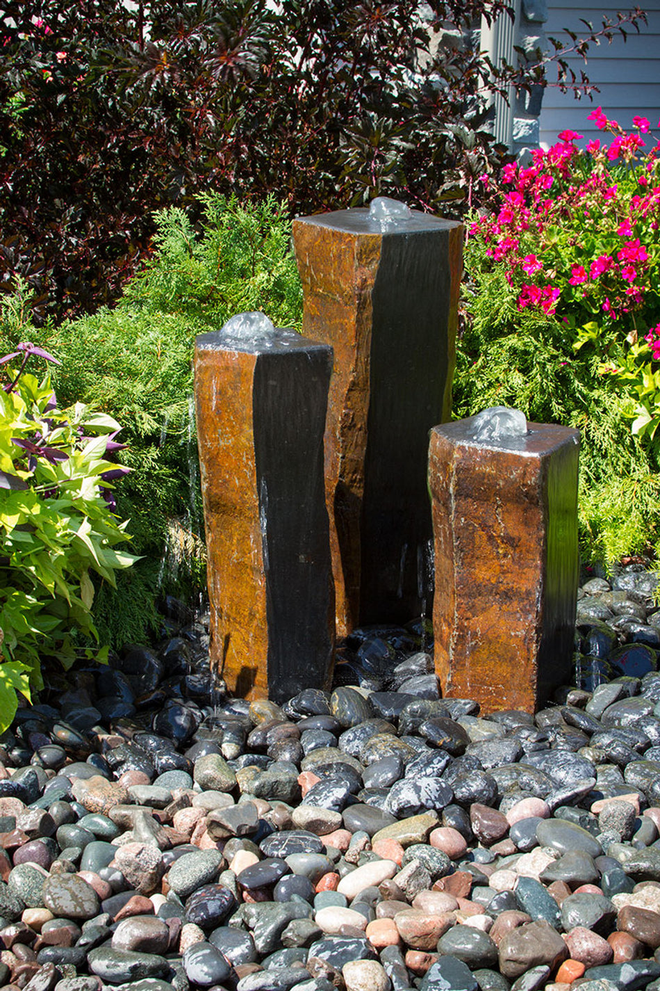 Blue Thumb One Side Polished Basalt Fountain Kit