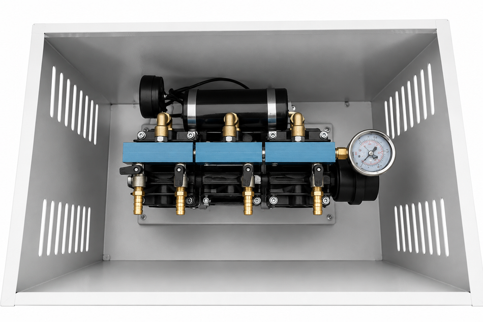 Pondscape Aeration System with Locking Steel Cabinet