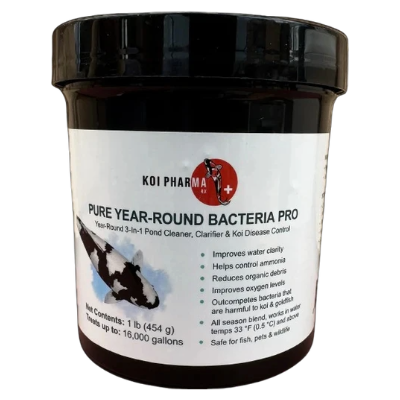 Koi Pharma Pure Year Round Pro Bacteria 3 in 1 Cleaner, Clarifier, & Disease Control