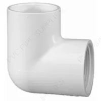 1 1/2" Schedule 40 PVC 90 Elbow Slip x FPT