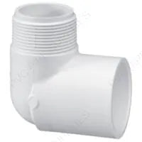 1 1/4" Schedule 40 PVC 90 Street Elbow MPT x Slip