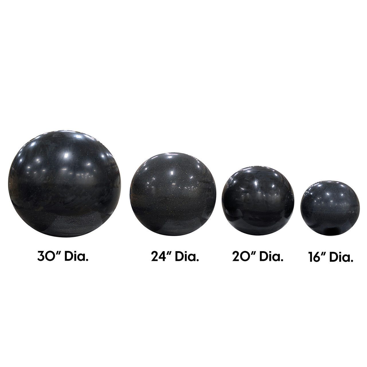Blue Thumb Granite Sphere - Thumbnail 3