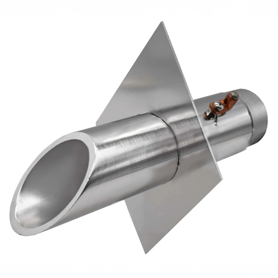 EasyPro SWS2DN Vianti Falls Stainless 2" Round Scupper With Diamond Wall Plate